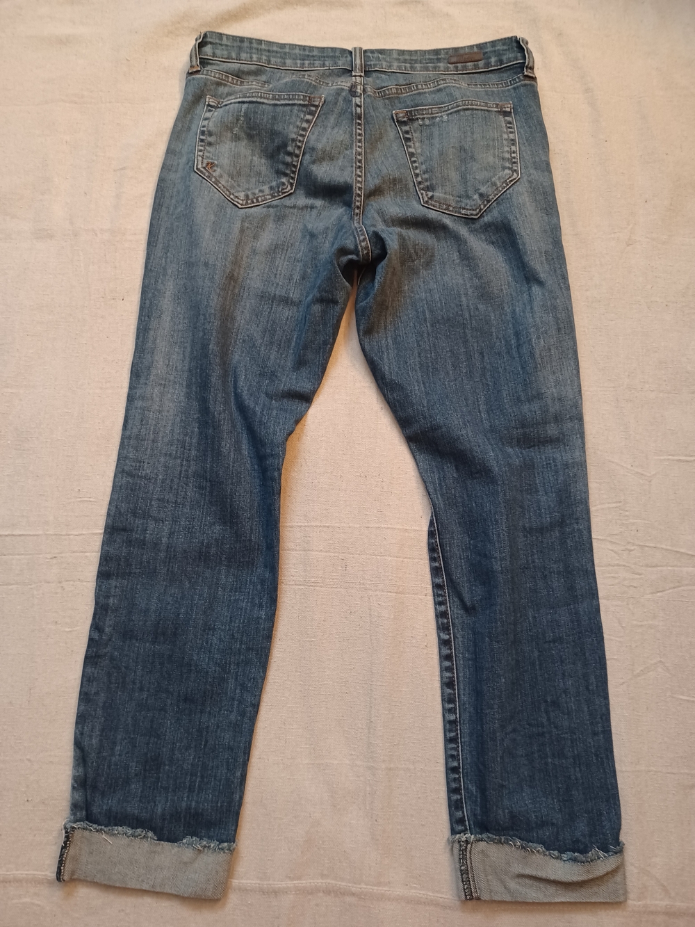 Kut from the Kloth Amy Distressed Ankle Straight Leg Jeans Women's Size 10 - Picture 6 of 10